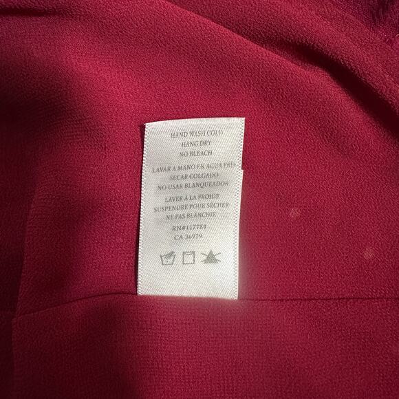 Rails Aimee Dress M | Rouge Offset Dot | Ruffle Hem | 100% Rayon | MSRP: $208 - Picture 7 of 11